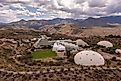 Biosphere 2 building, part of University of Arizona campus in Oracle, Arizona. Editorial credit: Manuela Durson / Shutterstock.com