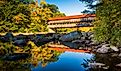Albany Covered Bridge, along the Kancamagus Highway, New Hampshire