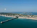 Aerial view of beach and outer banks at Nags Head, North Carolina. Image credit FloridaStock via shutterstock