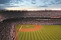 Yankee Stadium at twilight. Editorial credit: Mike Liu / Shutterstock.com