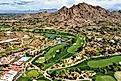 Aerial view of Paradise Valley, Arizona.