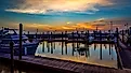 Boats on Lake Okeechobee, Florida.