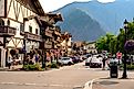 The picturesque downtown area of Leavenworth, Washington.