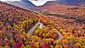 Amazing view of Kancamagus Highway in New Hampshire.