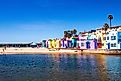  Brightly colored buildings in Capitola.