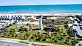 Aerial view of St. George Island, Florida.
