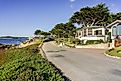 Pacific Ocean coast, in Carmel-by-the-sea, Monterey Peninsula, California.