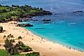 Waimea Bay near Haleiwa, Hawaii. Shutterstock.com