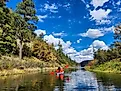 Kayaking near Payson, Arizona.