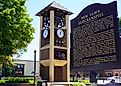 Glockenspiel, a 45-foot-high musical clock in New Ulm, Minnesota. Image credit: EWY Media / Shutterstock.com.