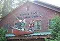 Exterior of Canada Lake Store and Marine in Long Lake, NY. Image credit Michael LaMonica via Shutterstock.
