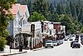Broad Street in Nevada City. By Frank Schulenburg - Own work, CC BY-SA 4.0, Wikimedia Commons. 