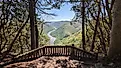 Scenic view of the New River Gorge from the Grandview Rim Trail. 