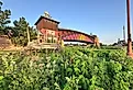 The famous Archway that spans across I-80 in central Nebraska. Editorial credit: melissamn / Shutterstock.com
