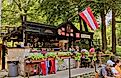 Austrian Beer Garden on South Bass Island in Put-In-Bay, Ohio. Image credit LukeandKarla.Travel via Shutterstock