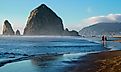 Haystack Rock in Cannon Beach, Oregon. Shutterstock.com