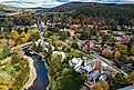 The picturesque town of Woodstock in Vermont.