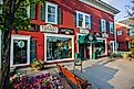 Sidewalk view in Stowe, Vermont. Image credit Don Landwehrle via Shutterstock