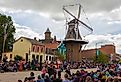 Tulip Time Festival Parade of Pella, Iowa. Image credit yosmoes815 via Shutterstock