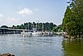 Fort Loudon Marina in Lenoir City Park, Lenoir City, Tennessee, USA.