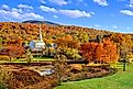 Fall colors in Stowe, Vermont.