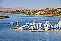 People enjoying water sports in Lake Las Vegas, Nevada. Editorial credit: Kit Leong / Shutterstock.com