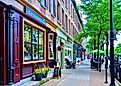 Street view at Skaneateles, New York.
