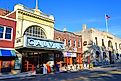View of buildings in downtown Northampton, Massachusetts. Editorial credit: EQRoy / Shutterstock.com.