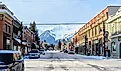 A view down the streets of downtown Fernie, British Columbia, Canada. Editorial credit: christopher babcock / Shutterstock.com