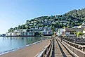 Wooden pier of Sausalito near San Francisco,CA