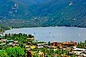 Scenic view of Grand Lake, Colorado.
