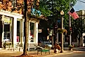 The downtown district of Bennington, Vermont. Image credit James Kirkikis via Shutterstock