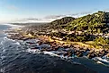 The town of Yachats on the rough Oregon coast.