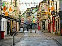 Shops in Galway, Ireland. Image credit: mark gusev via Shutterstock.