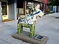 Swedish Dala horse in Lindsborg, Kansas. Image credit Ali Eminov via Flickr.com