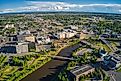 Aerial view of Fairbanks, Alaska