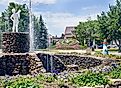 Floral clock in Sandusky, Ohio