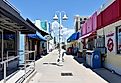 Carolina Beach Boardwalk with shops and restaurants, Carolina Beach, North Carolina