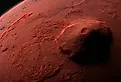 Olympus Mons, volcano on planet Mars, largest volcano in the Solar System.