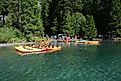 Kayaking at Emerald Bay on Tahoe Lake, Editorial credit: photravel_ru / Shutterstock.com