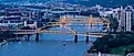 Pittsburgh holds the record for the most bridges in a single city in the world. Editorial credit: SNEHIT PHOTO / Shutterstock.com