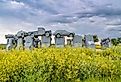 View of "Carhenge", an homage to England's Stonehenge in Alliance, Nebraska. Image credit marekuliasz via Shutterstock.
