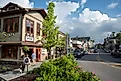 Main Street in Lake Placid, New York.