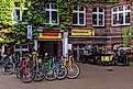 The Mehringhof is an alternative cultural center in Kreuzberg. There is a bicycle store with a workshop, a bookshop, a theater and many projects. Editorial credit: Mo Photography Berlin / Shutterstock.com