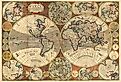 vintage style world map