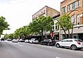 Valdosta, Georgia, USA - April 16, 2022: The old business district on Patterson Street. Roberto Galan via Shutterstock