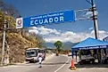 The Peru-Ecuador border. Editorial credit: Ryszard Stelmachowicz / Shutterstock.com. 