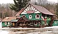  Hoss's Country Corner, charming and rustic souvenir and gift shop in Long Lake, New York. Editorial credit: debra millet / Shutterstock.com