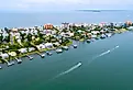 Overlooking homes in Naples, Florida.