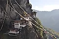 The Taktsang Palphug Monastery (a.k.a. the Tiger's Nest) is a Buddhist monastery in the Bhutanese Himalayas.